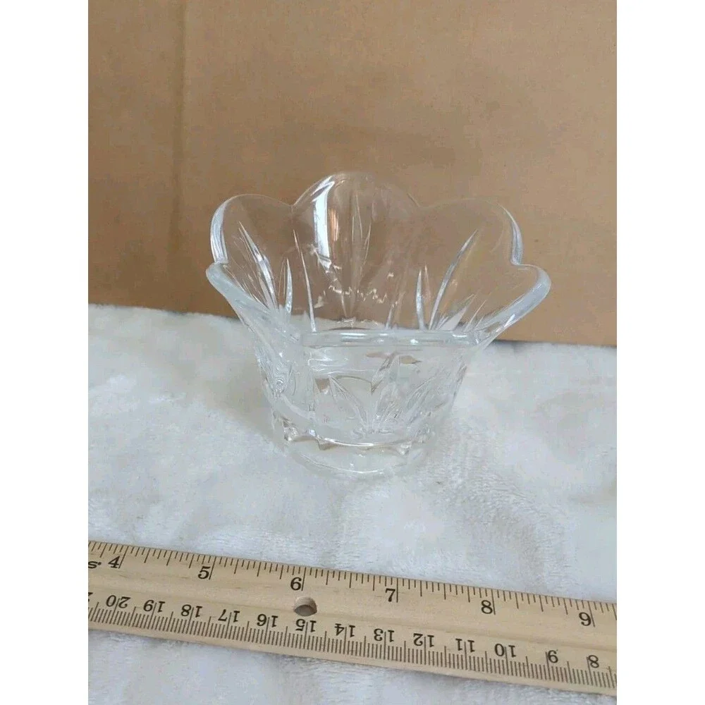 Vintage Lead Crystal Votive Candle Holder